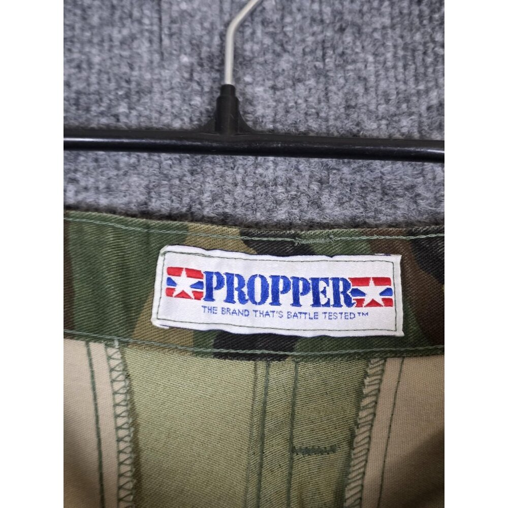 Vintage Propper BDU Pants Mens ST Woodland Camo Combat Cargo Military 90s - Picture 13 of 16